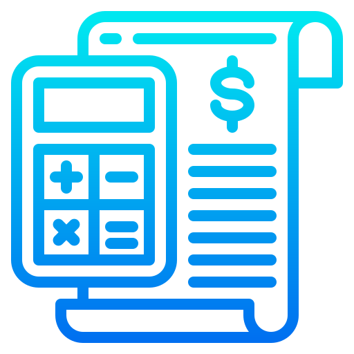 Receipt free icon