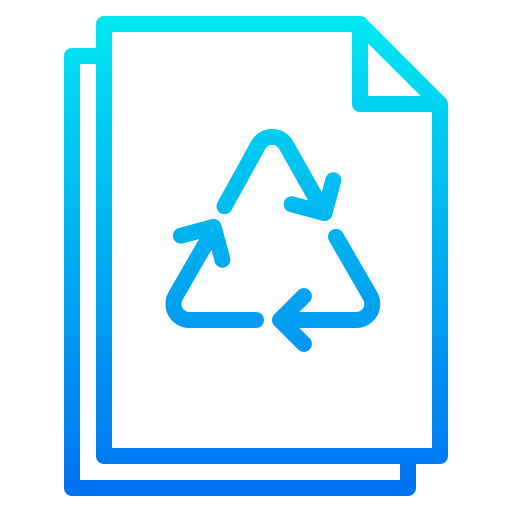 papel reciclado icono gratis