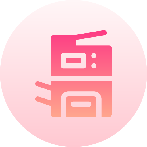 Photocopier Basic Gradient Circular icon