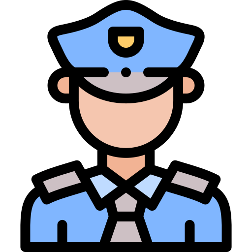 Police Detailed Rounded Lineal color icon