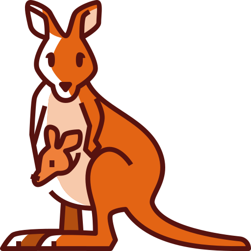 Kangaroo Icons in SVG, PNG, AI to Download