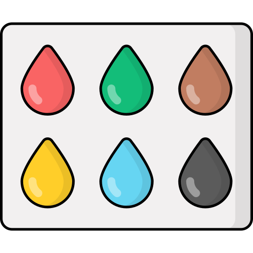 muestra de color de cabello icono gratis