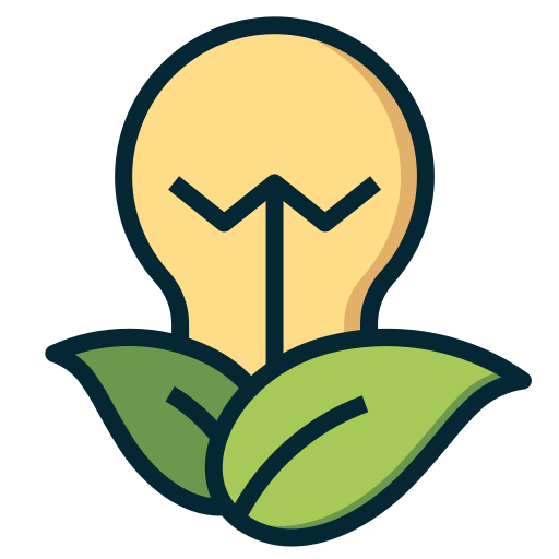 bombilla ecológica icono gratis