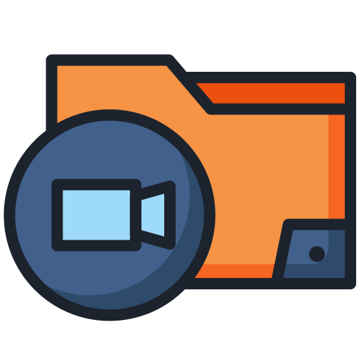 Video folder free icon