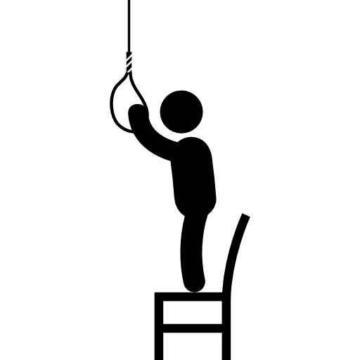 suicide hanging drawing