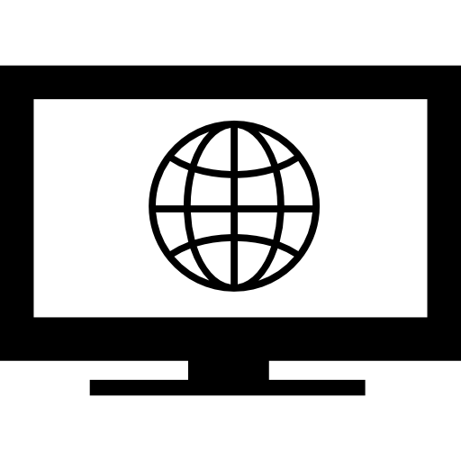 symbole de la grille de la terre sur l'écran du moniteur Icône gratuit symbole de la grille de la terre sur l'écran du moniteur Icône gratuit