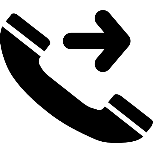 Calling Out Symbol Of Auricular With Arrow Free Interface Icons