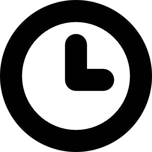 símbolo de relógio circular para interface  grátis ícone