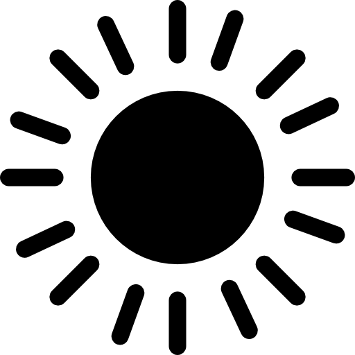 Sun shape icon