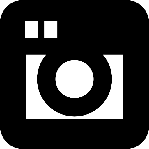 símbolo de cámara de fotos retro de forma cuadrada icono gratis