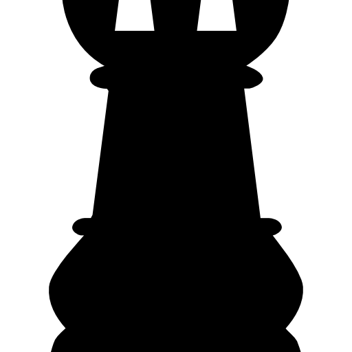 Design PNG E SVG De Silhueta De Xadrez De Castelo De Torre Para