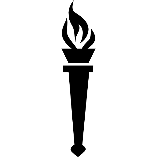 Free Icon | Torch with fire