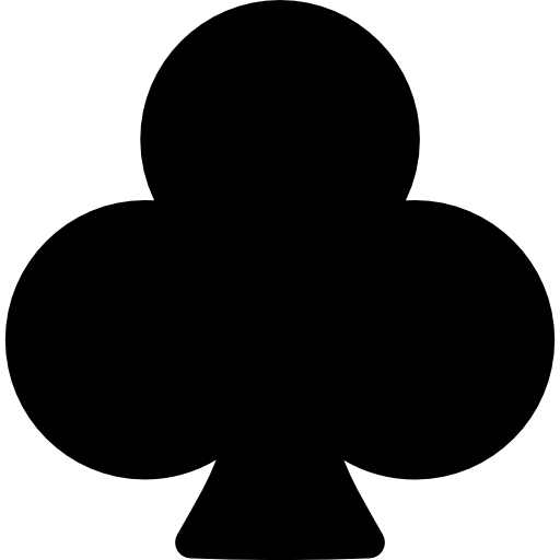 Clover black shape icon