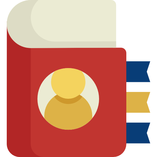 libro de contactos icono gratis