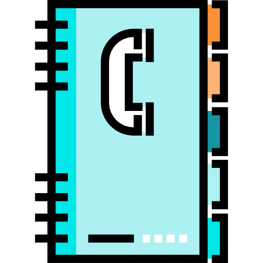 directorio telefónico icono gratis