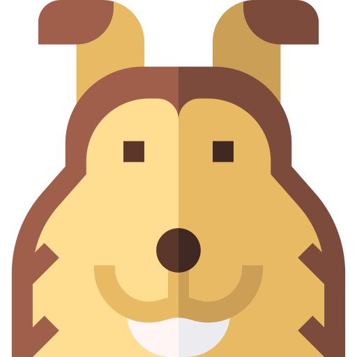 Shetland sheepdog Basic Straight Flat icon