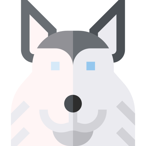 Siberian husky Basic Straight Flat icon