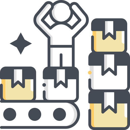 producción icono gratis