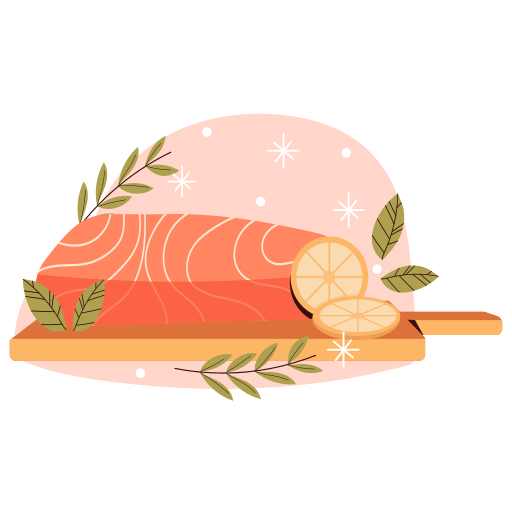 Salmon Stickers - Free food and restaurant Stickers