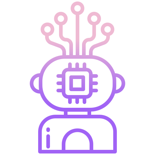 Robot Icongeek26 Outline Gradient icon