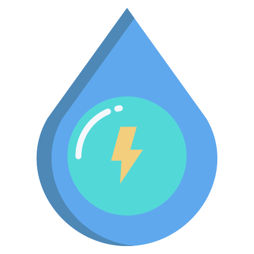 energía del agua icono gratis