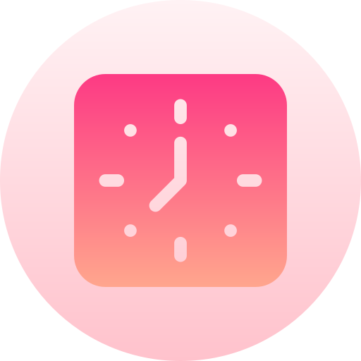 Clock pink icon  App icon, Iphone icon, Ios app icon design