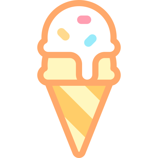 cucurucho de helado icono gratis