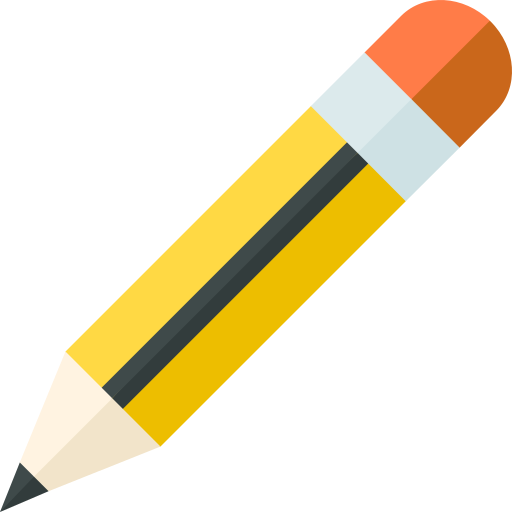 Pencil Basic Straight Flat icon