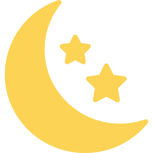 luna creciente icono gratis