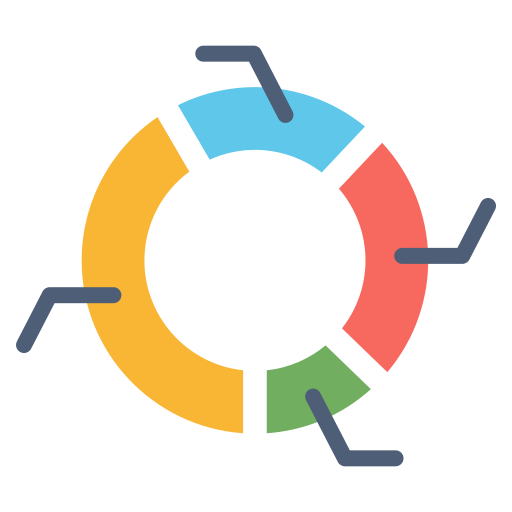 gráfico circular icono gratis