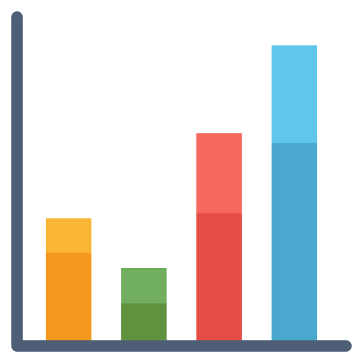 gráfico de barras icono gratis