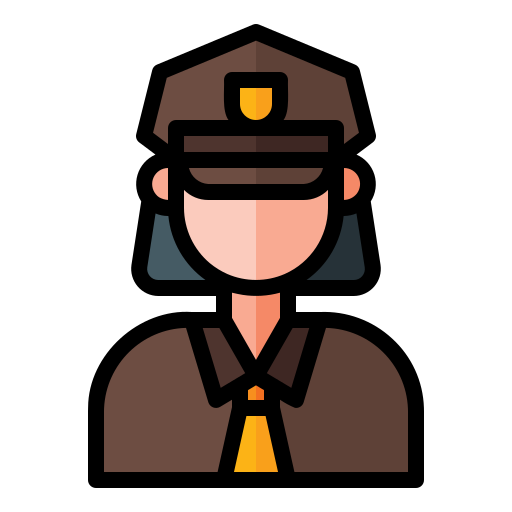 mujer policía icono gratis