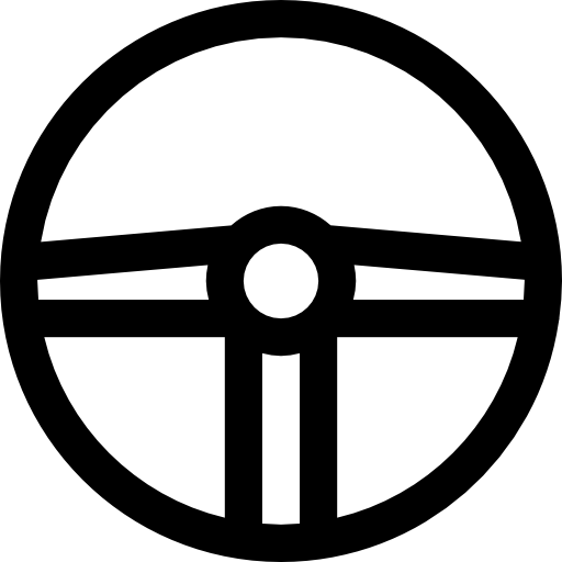 Steering wheel free icon