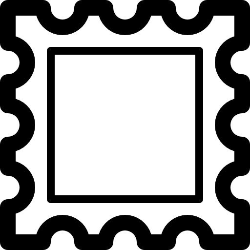 estampilla icono gratis