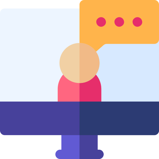 soporte en línea icono gratis