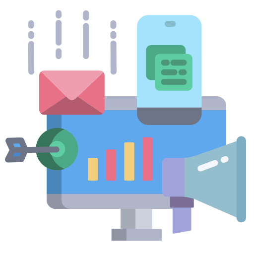 márketing icono gratis