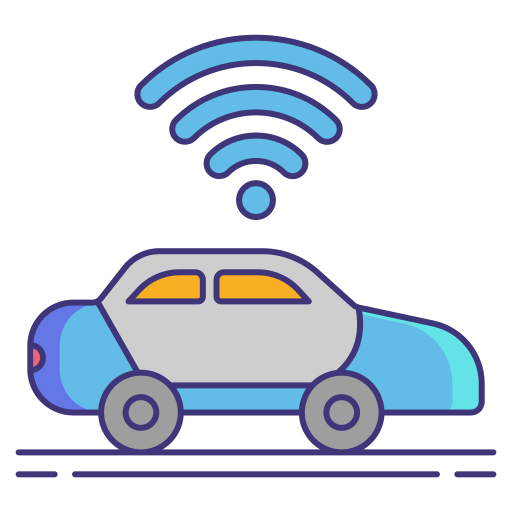 Driverless car free icon Driverless car free icon