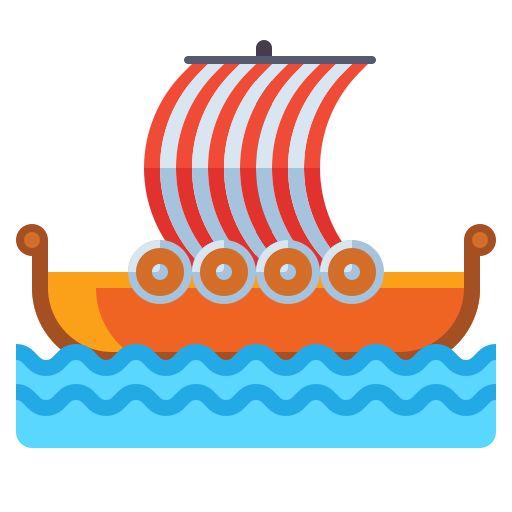 Корабль викингов бесплатно иконка