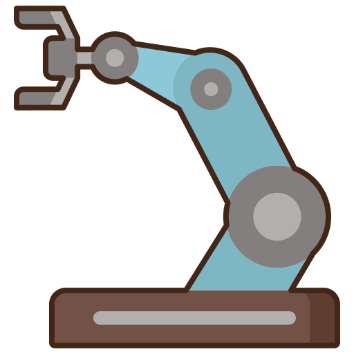 Robotic arm free icon Robotic arm free icon