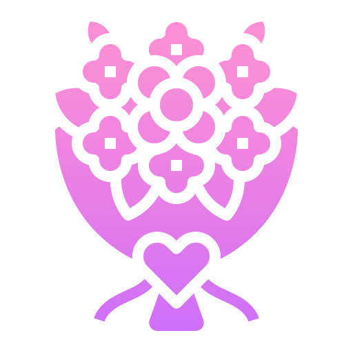 ramo de flores icono gratis