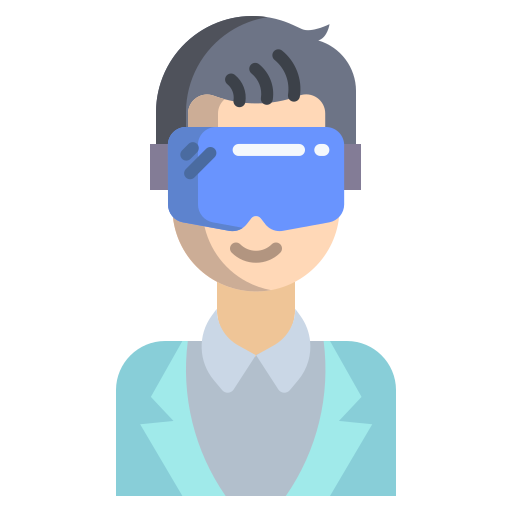 gafas de realidad virtual icono gratis