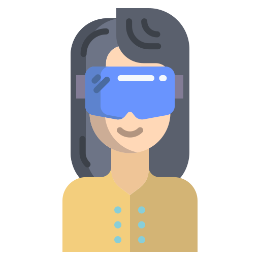 gafas de realidad virtual icono gratis