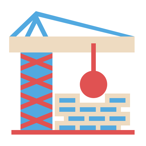 bola de demolición icono gratis