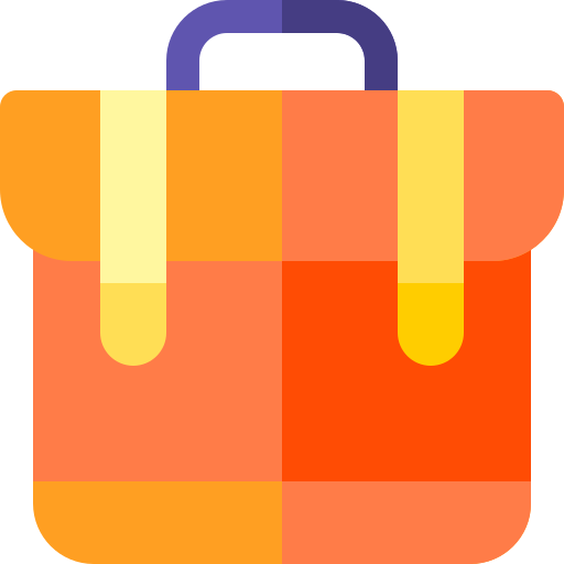 Suitcase Basic Rounded Flat icon