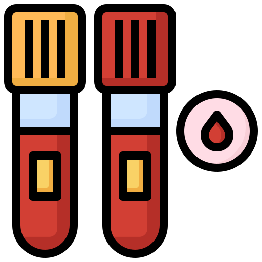 Icono De Prueba De Sangre Surang Lineal Color