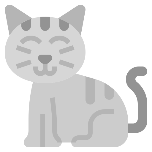 Gray cat icon - Free gray animal icons