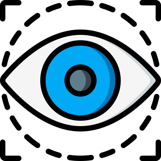 escaneo de ojos icono gratis