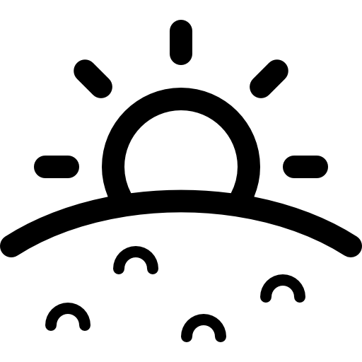 puesta de sol icono gratis