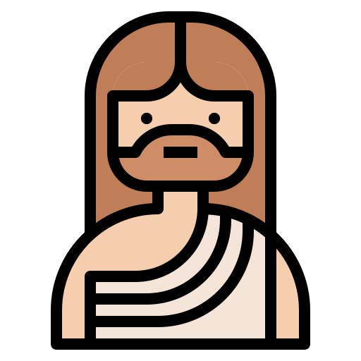 Jesus Generic Outline Color icon