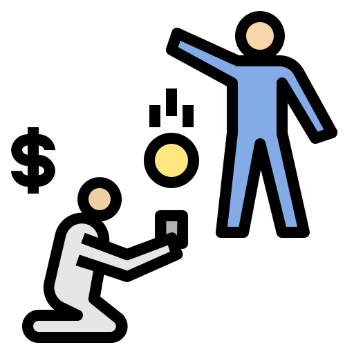 Beggar Generic Outline Color icon